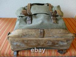 Swiss Army Military Backpack Rucksack 1952 Canvas Salt & Pepper Switzerland RAR