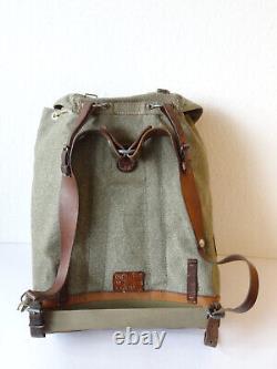 Swiss Army Military Backpack Rucksack 1953 Canvas Salt & Pepper Switzerland RAR