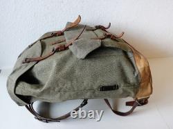 Swiss Army Military Backpack Rucksack 1954 Canvas Salt & Pepper Switzerland RAR