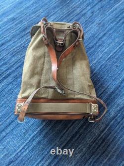 Swiss Army Military Backpack Rucksack 1960 Canvas Salt & Pepper Switzerland RAR