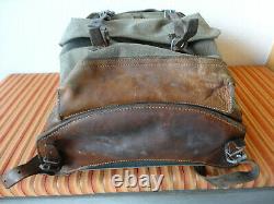 Swiss Army Military Backpack Rucksack 1961 Canvas Salt & Pepper Switzerland RAR