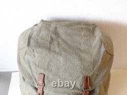 Swiss Army Military Backpack Rucksack 1961 Canvas Salt & Pepper Switzerland RAR