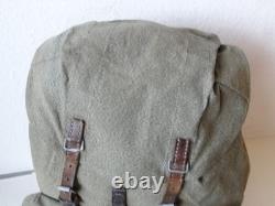 Swiss Army Military Backpack Rucksack 1964 Canvas Salt & Pepper Switzerland RAR