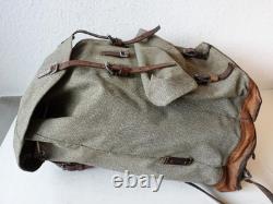 Swiss Army Military Backpack Rucksack 1965 Canvas Salt & Pepper Switzerland RAR