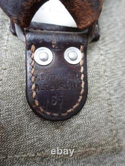 Swiss Army Military Backpack Rucksack 1965 Canvas Salt & Pepper Switzerland RAR