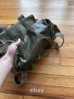 Swiss Army Military Backpack Rucksack 40s 50s Canvas Salt & Pepper Switzerland