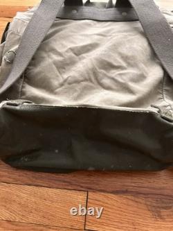 Swiss Army Military Backpack Rucksack 40s 50s Canvas Salt & Pepper Switzerland