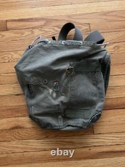 Swiss Army Military Backpack Rucksack 40s 50s Canvas Salt & Pepper Switzerland