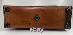 Swiss Army Military Leather Canvas Magazine Ammo Bag Card Holder 1960s Genuine