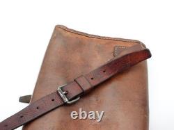 Swiss Army Military Leather Mail Bag Satchel Large Laptop Ipad Large Vintage WW2