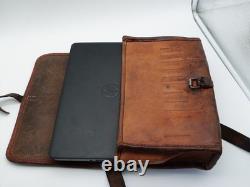 Swiss Army Military Leather Mail Bag Satchel Large Laptop Ipad Large Vintage WW2