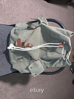 Swiss Army Military Smal lBackpack Rucksack Canvas Salt & Pepper Switzerland 52