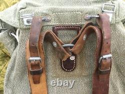 Swiss Army Rucksack backpack 1961 Geneva Salt & Pepper Switzerland Military Nice