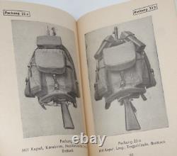 Swiss Army Sattler Backpack 40s Vtg Salt and Pepper Military Leather Canvas 1947