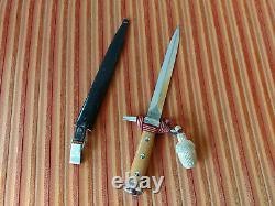 Swiss Army military M43 Officer Dagger M1943 Victorinox Walnut Grip WW1 WW2