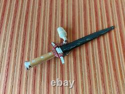 Swiss Army military M43 Officer Dagger M1943 Victorinox Walnut Grip WW1 WW2