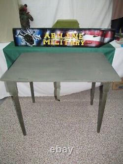 Table Field Military Folding Wood Vintage Army for Camping Military Truck