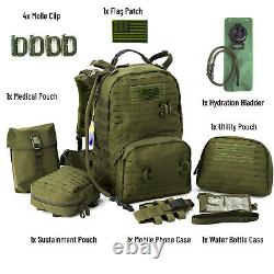 Tactical Backpack Medium Molle Rucksack Army Day Hydration Pack