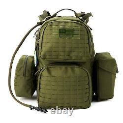 Tactical Backpack Medium Molle Rucksack Army Day Hydration Pack