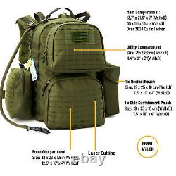 Tactical Backpack Medium Molle Rucksack Army Day Hydration Pack