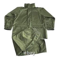 Tactical Ghillie Rain Suit Waterproof Olive Green Army Uniform Military Surplus