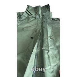 Tactical Ghillie Rain Suit Waterproof Olive Green Army Uniform Military Surplus