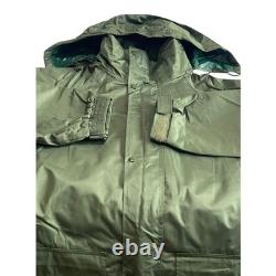 Tactical Ghillie Rain Suit Waterproof Olive Green Army Uniform Military Surplus
