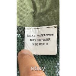 Tactical Ghillie Rain Suit Waterproof Olive Green Army Uniform Military Surplus