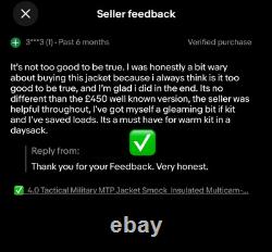 Tactical Military MTP Jacket Smock Insulated Multicam-WARM/British/ ARMY/