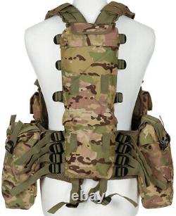 Tactical Vest Military Army Combat Lightweight Various Pockets Operation-camo