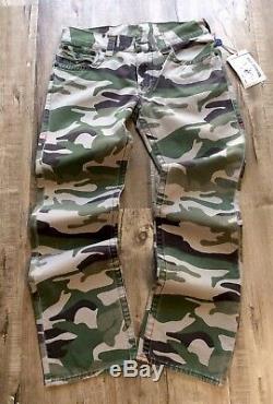 True Religion Men Military US Army Camo Straight Jeans Combat Surplus Battle