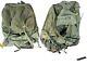 Two Army Military Field Pack Alice Backpack With Frame 1980's Vintage