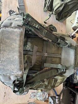 Two Army Military Field Pack Alice Backpack With Frame 1980's vintage