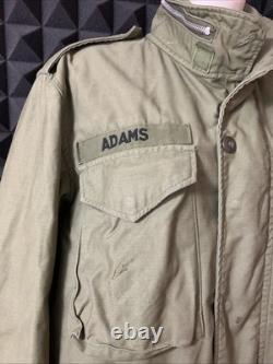 U. S. Army M65 Field Jacket Surplus LINER Hooded Vietnam 60's OG Military Small