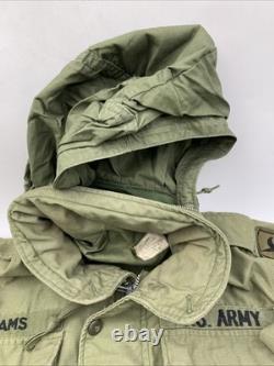 U. S. Army M65 Field Jacket Surplus LINER Hooded Vietnam 60's OG Military Small