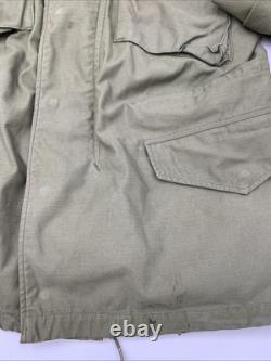 U. S. Army M65 Field Jacket Surplus LINER Hooded Vietnam 60's OG Military Small