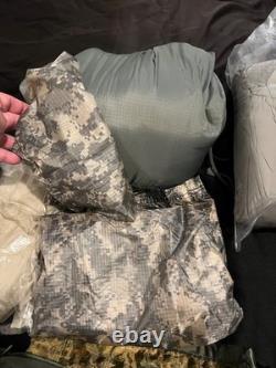 U. S. Military Field Gear Lot Army USGI Marines Jackets Sleep System Thermal SZ L