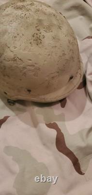 U. S. Military Tan PASGT Ballistic Helmet Medium US Army Surplus, K-Pot