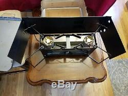 U. S. SMP 1983 Fold Up Cook Stove w Pan/Case Army Military
