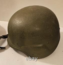 UNICOR M-5 Military Helmet PASGT Green US Army DLA100- Sz MED with Camo Cover