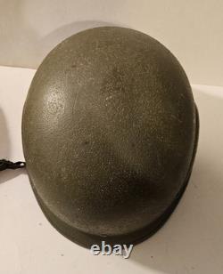 UNICOR M-5 Military Helmet PASGT Green US Army DLA100- Sz MED with Camo Cover