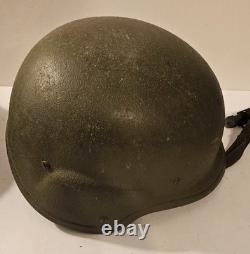 UNICOR M-5 Military Helmet PASGT Green US Army DLA100- Sz MED with Camo Cover