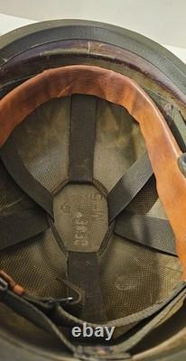 UNICOR M-5 Military Helmet PASGT Green US Army DLA100- Sz MED with Camo Cover