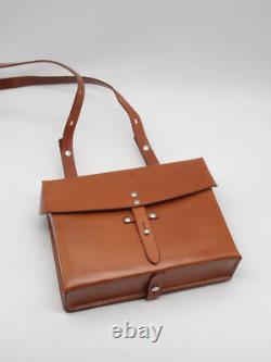 UNUSED Swiss Soldier Army Leather Shoulder Bag Officier Switzerland Surplus Mint