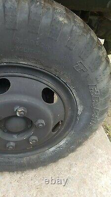 US ARMY M105A2 USMC Military 1-1/2 Ton Cargo Trailer NEW TIRES WithRAILS & BOWS