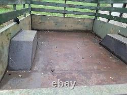 US ARMY M105A2 USMC Military 1-1/2 Ton Cargo Trailer WithRAILS & BOWS 1985