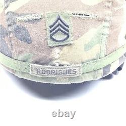 US ARMY MSA NSN 8470-01-506 6369 ACH Combat Helmet Military Surplus Med NAME SGT