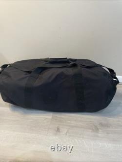 US Army Black Duffle Bag Fort Benning 1999 Recruit Gear Lot Military Ephemera