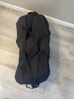 US Army Black Duffle Bag Fort Benning 1999 Recruit Gear Lot Military Ephemera