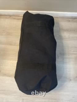 US Army Black Duffle Bag Fort Benning 1999 Recruit Gear Lot Military Ephemera